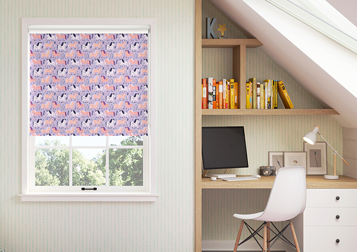 Pony Pals, Lilac - Twist&Fit Roller Blind - Image 3
